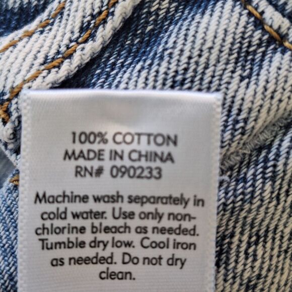 Pacsun Mom Jean Shorts Distressed Blue Denim with Frayed Hem size 23" - Picture 6 of 11